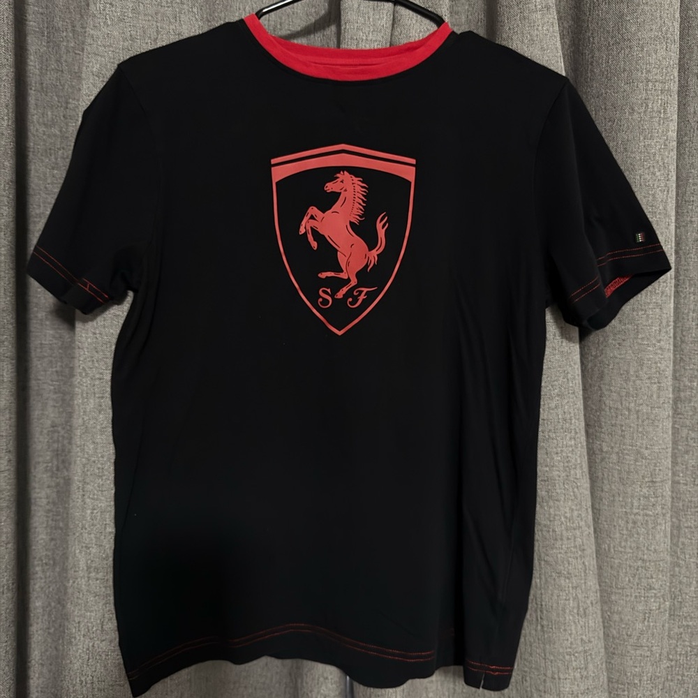Scuderia Ferrari Black Shirt with Red Details
